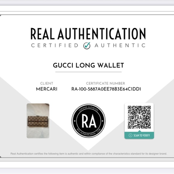 Authentic GUCCI Long Wallet GG Canvas Leather Brown - Picture 15 of 15